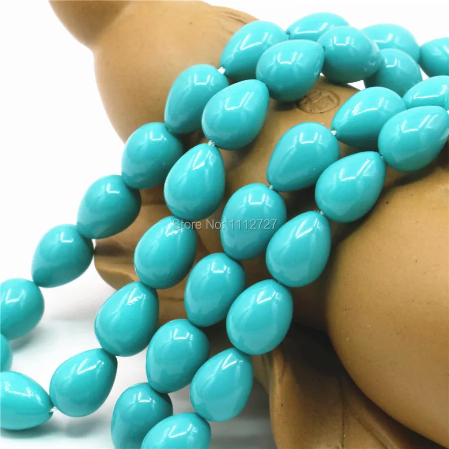 Hot Sale 7x9mm Sky Blue Glass Pearl Beads Ornaments Drops Loose Jewelry Making Design Women Gifts | Украшения и аксессуары