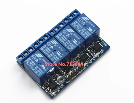 4 четыре канала релейный модуль с оптоизолирована совместимый 3 V 5v сигнала