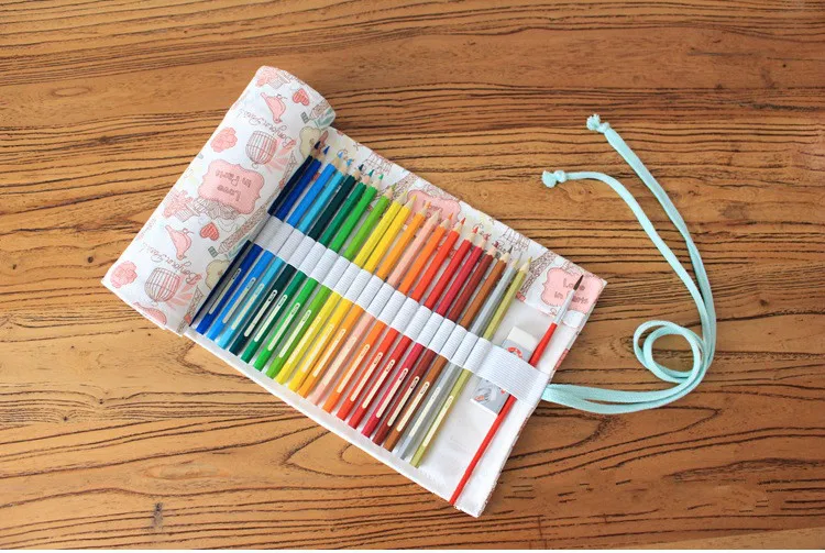 

Лидер продаж, холщовая вместительная сумка ручной работы, чехол-занавеска для карандаша, 36/48/72 дюймов, цветная фотобумага, большая детская к...