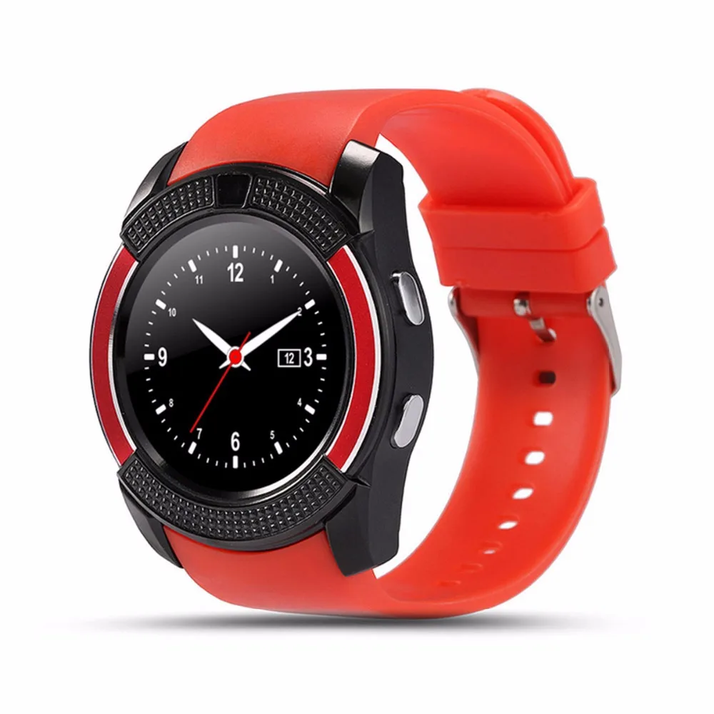 100 шт. V8 Смарт часы Bluetooth Smartwatch перчатки для сенсорного экрана с камера сим-карта