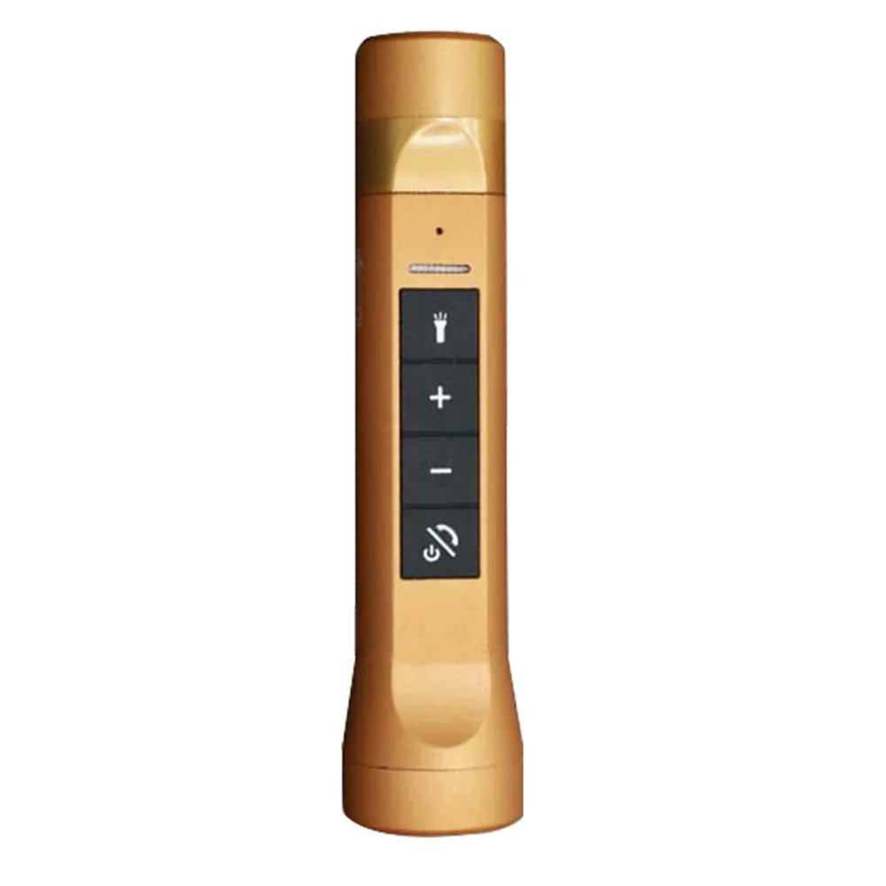 Gold Bluetooth динамик открытый велосипедный портативный сабвуфер бас Беспроводная колонка FM радио внешний аккумулятор+ фонарик+ крепление для велосипеда# T20G - Цвет: Gold