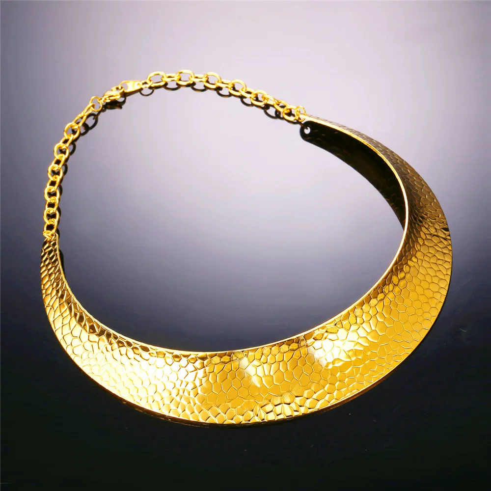 U7 Нержавеющий Сталь Колье Воротник Ожерелье Для Женщин Ювелирные Изделия