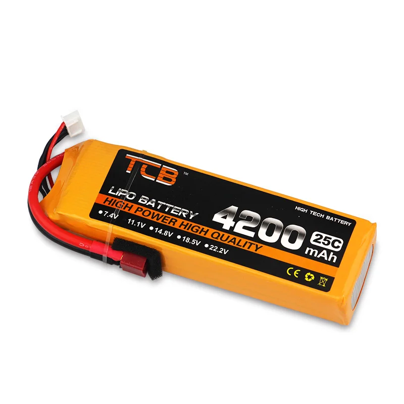 TCB Мощность 2 шт. 3 s 11.1 В 4200 мАч lipo Батарея 25C для Вертолет четыре оси RC автомобилей