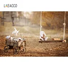 Фон Laeacco для фотосъемки с изображением кукол, качелей, игрушек, детских портретов на улице