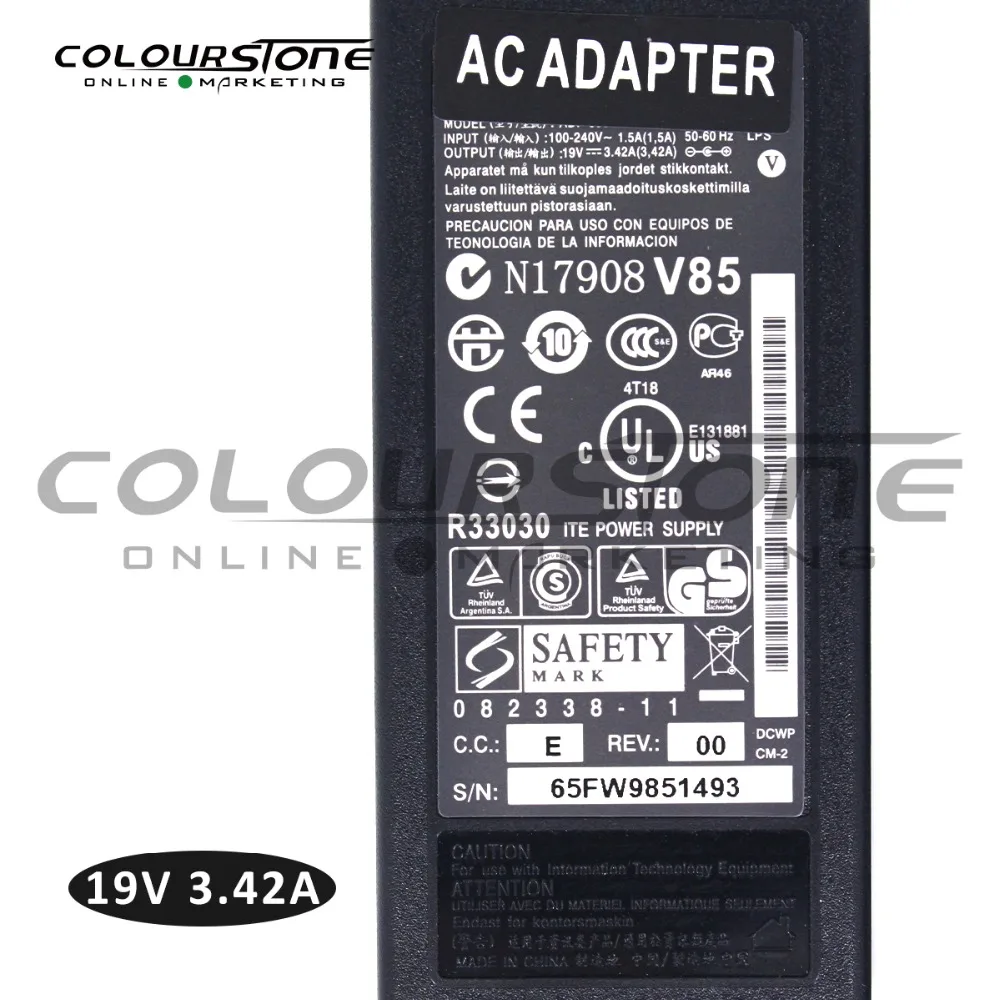 65 Вт оригинальный адаптер переменного тока для ноутбука acer 5 5*1 7 мм ADP 65JH BB (кабель