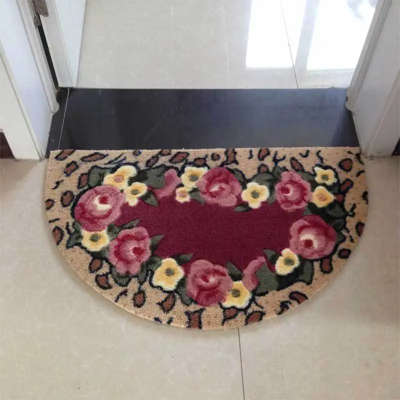 beibehang Fashion Lagerstroemia roses mats Home door round carpet mattresses cut flowers molds anti-slip | Дом и сад