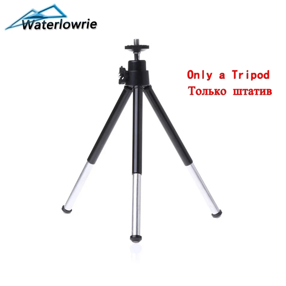 Black Tripod Водонепроницаемый штатив для камеры портативный мини металлический держатель для мобильного телефона для Yi Gopro SJCAM и samsung Xiaomi huawei аксессуары для телефонов - Цвет: Black Tripod