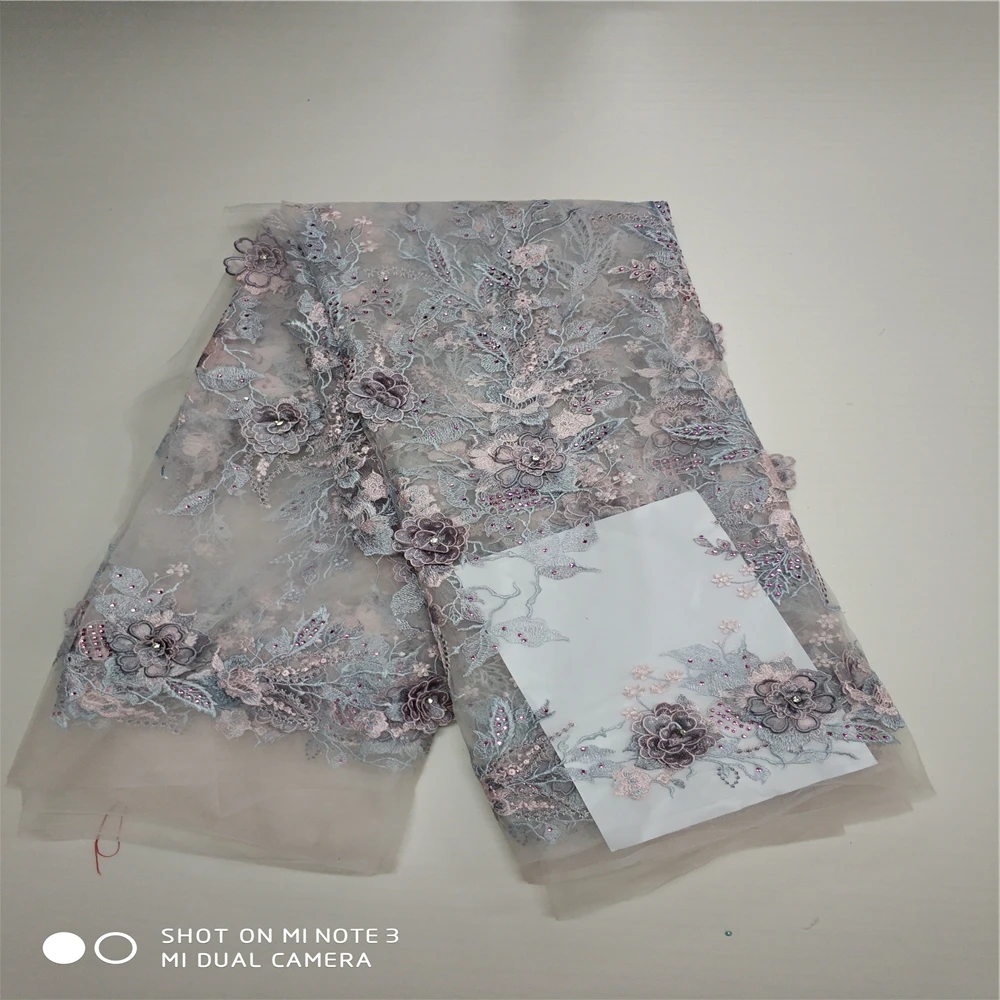 Любовь спасибо кружево в африканском стиле 3d цветок Вышивка Тюль французский