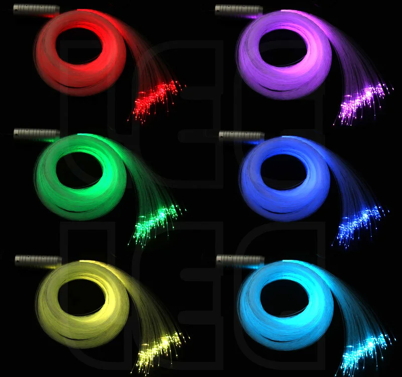 Использование в автомобиле 6 Вт RGB Пластиковый волоконно оптический Звездный