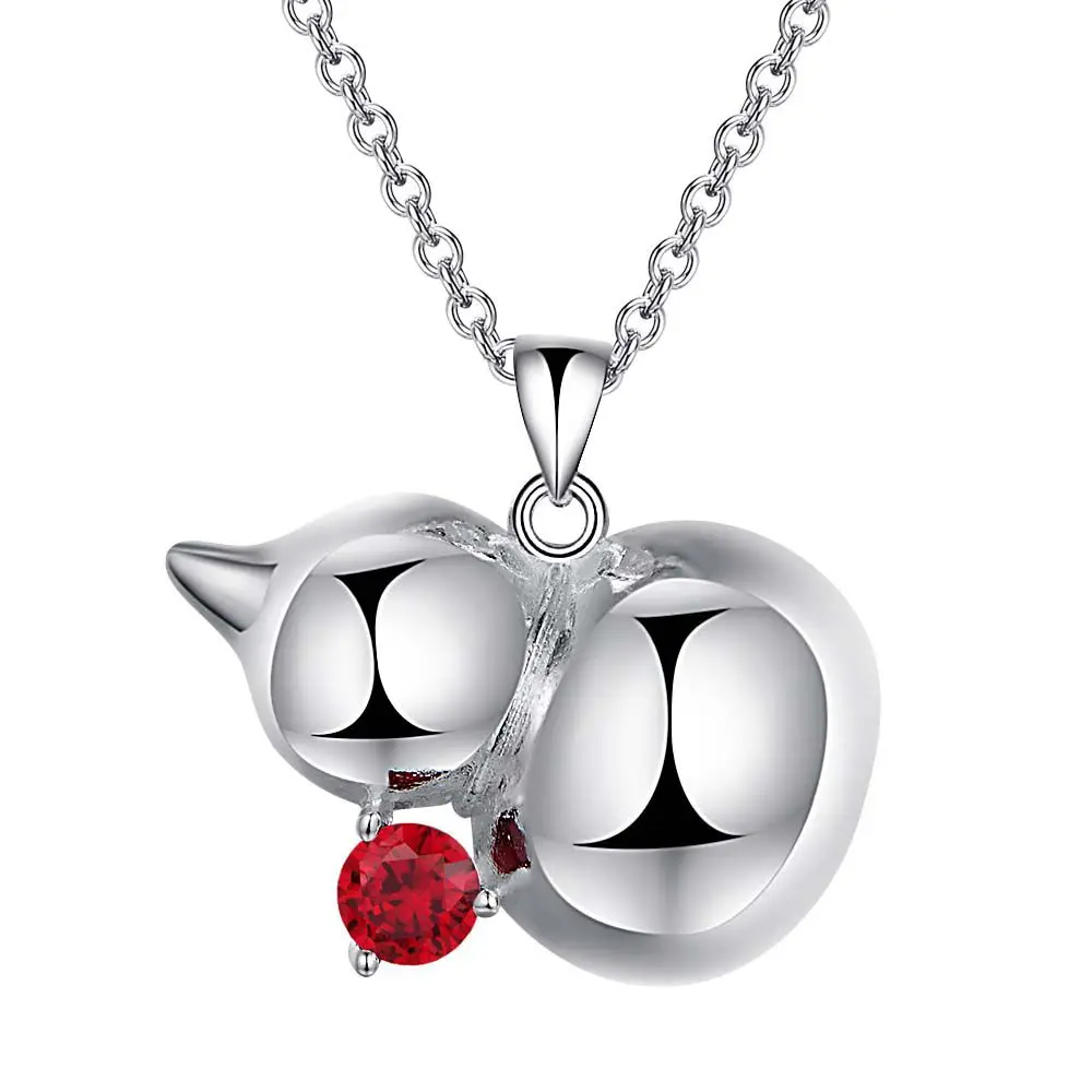 Оптовая продажа ожерелье с серебряным покрытием подвеской бесплатная доставка