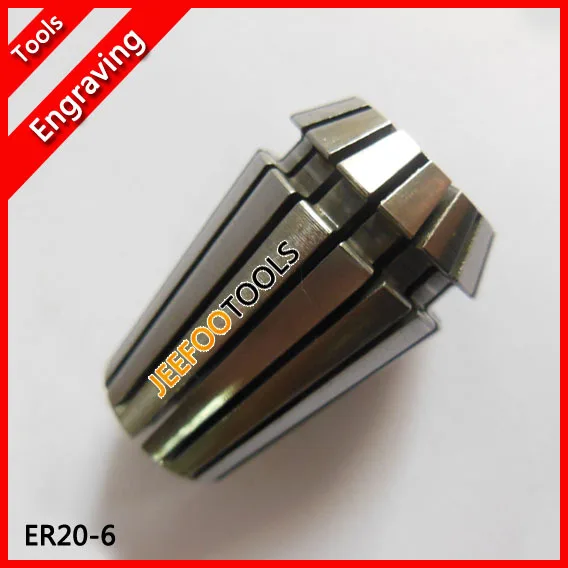 ER20-6, ER collet, spring collet, ER nut, clamping range for cnc router and milling cutting tools