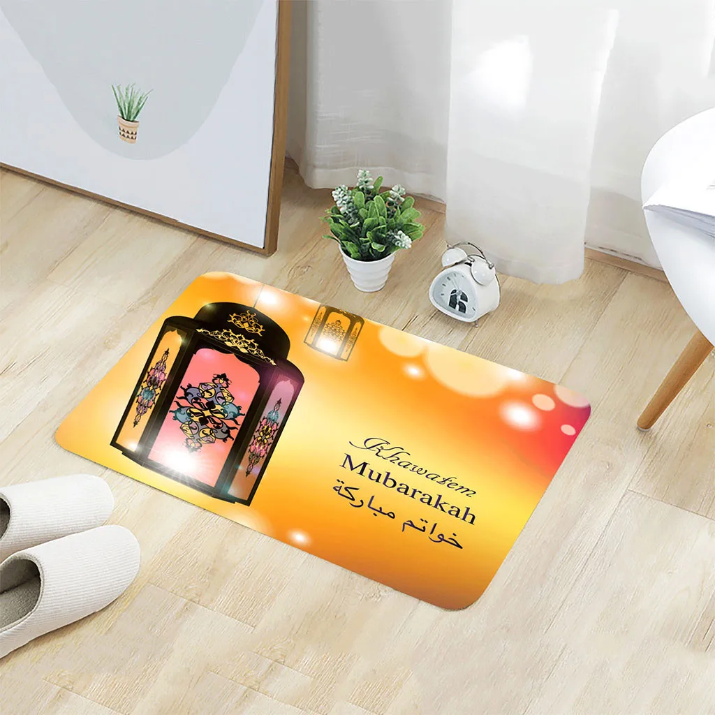 Ramadan Festival удобный квадратный фланелевый кухонный нескользящий коврик 40x60 см