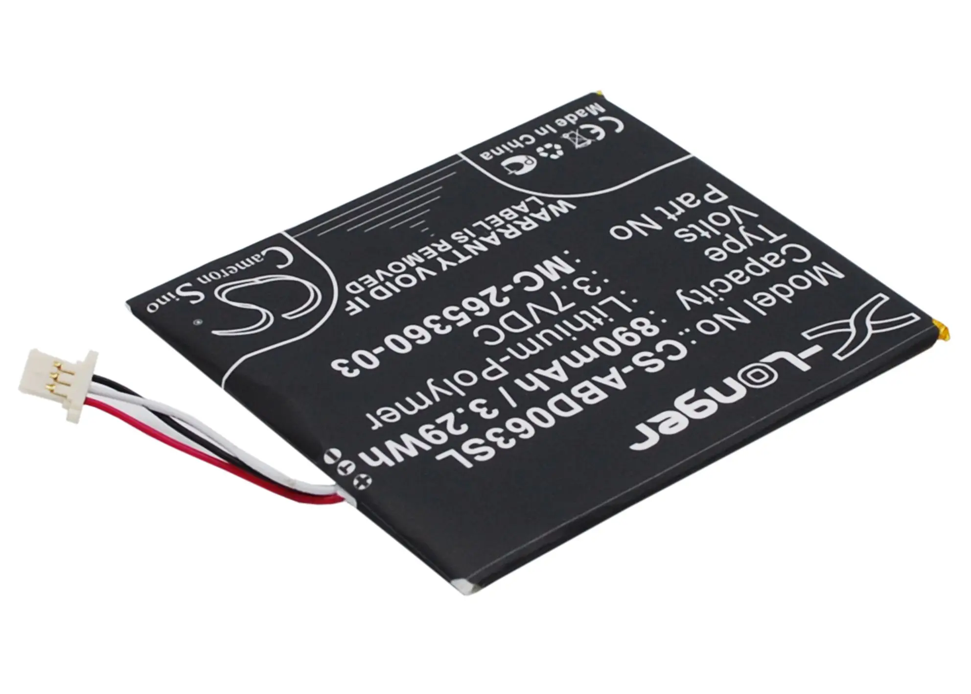 Аккумулятор Cameron Sino 890mAh 58 000083 MC 265360 03 для Amazon Kindle 7 7th Generation WP63GW|Цифровые