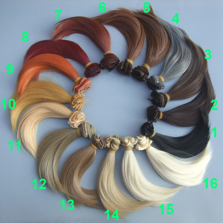 Термостойкие волосы для куклы 15 см шарнирных кукол 1/3 1/4 1/6 сделай сам с