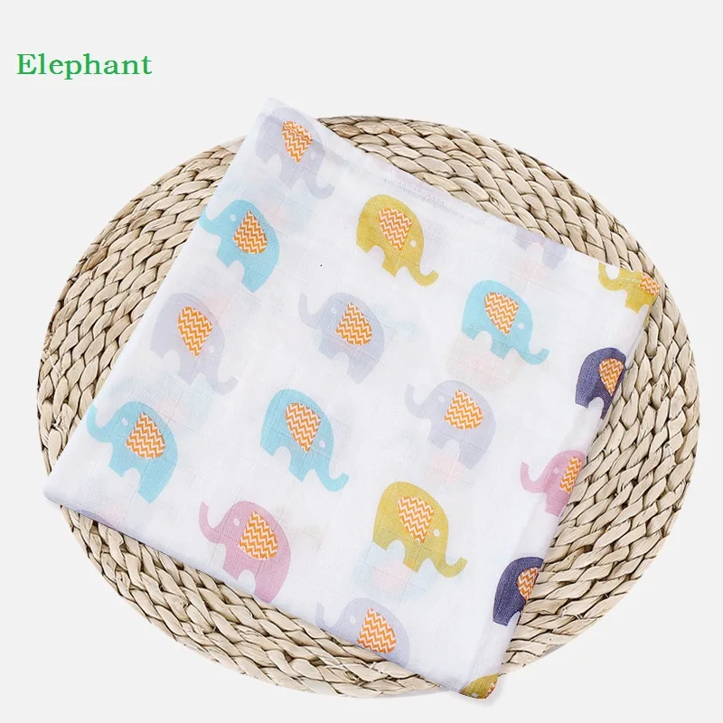 Муслиновое детское одеяло с мультяшным рисунком, пеленание, хлопок, бамбук, супер мягкое детское одеяло для новорожденных, милое одеяло, бан...
