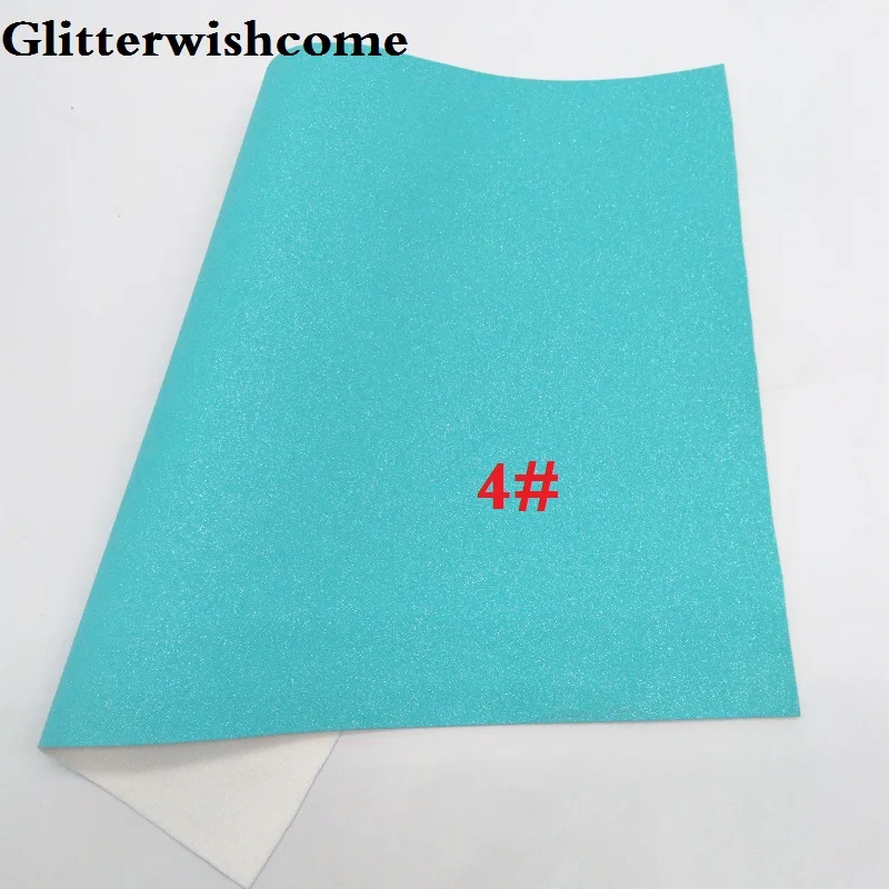 Glitterwishcome 21X29 см A4 размер винил для бантов замша блеск кожа Fabirc искусственная кожа листы для бантов, GM209A - Цвет: 4