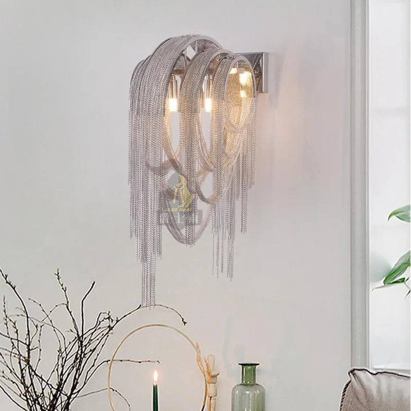 Современные Настенные светильники SETTEMBRE итальянские Роскошные зеркальные с