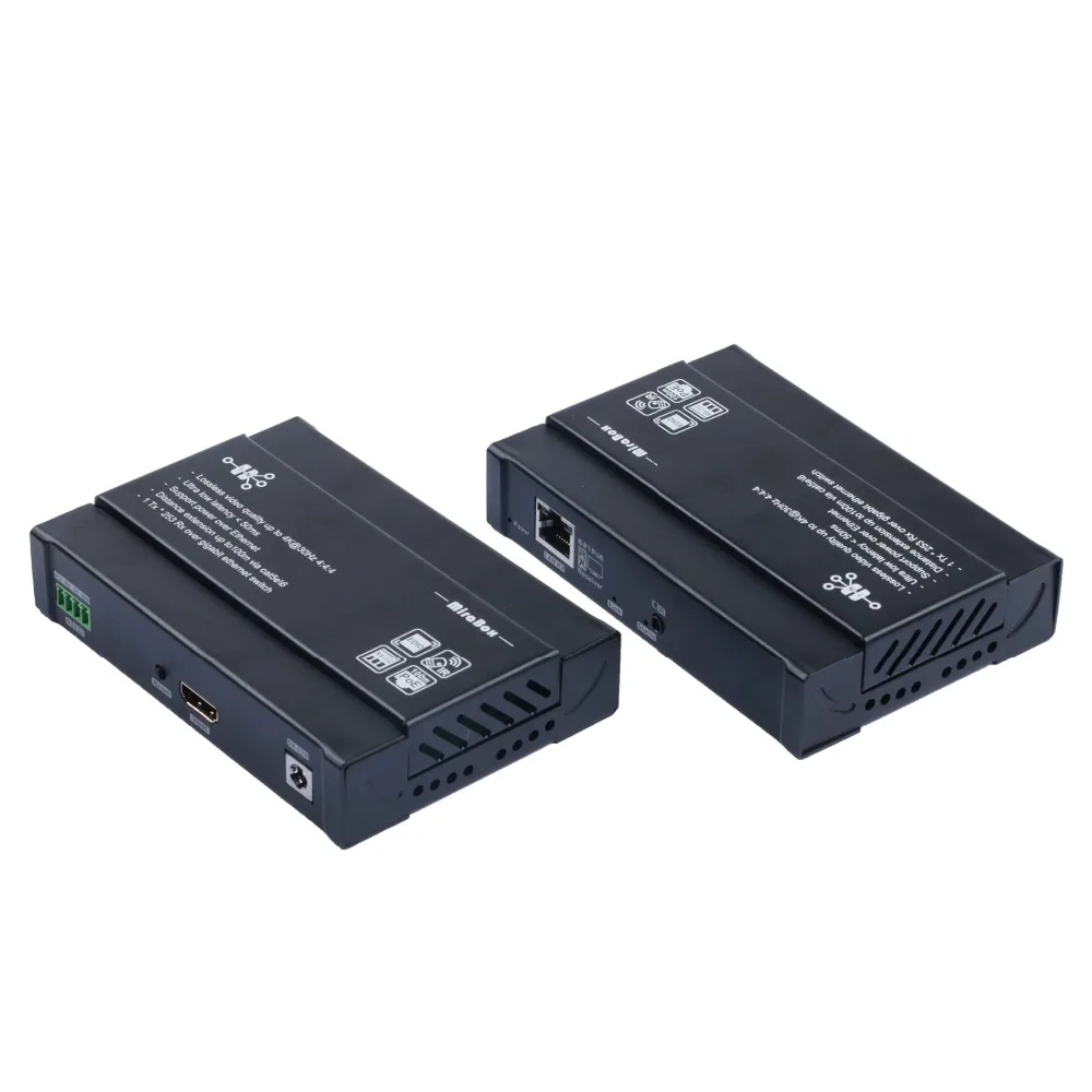 Mirabox HDMI по ip удлинитель POE поддержка 4K 30 Гц с низкой задержкой dolby audio 7 1 channal IR control