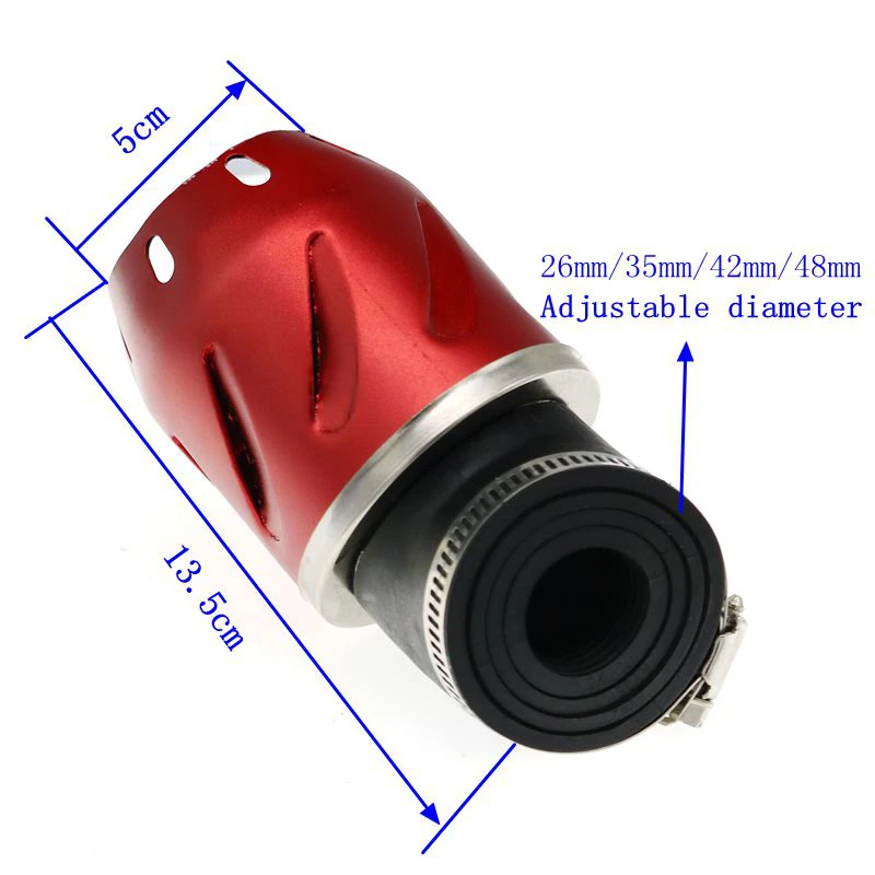 LMoDri мотоцикл воздушный фильтр регулируемый диаметр универсальный скутер детали