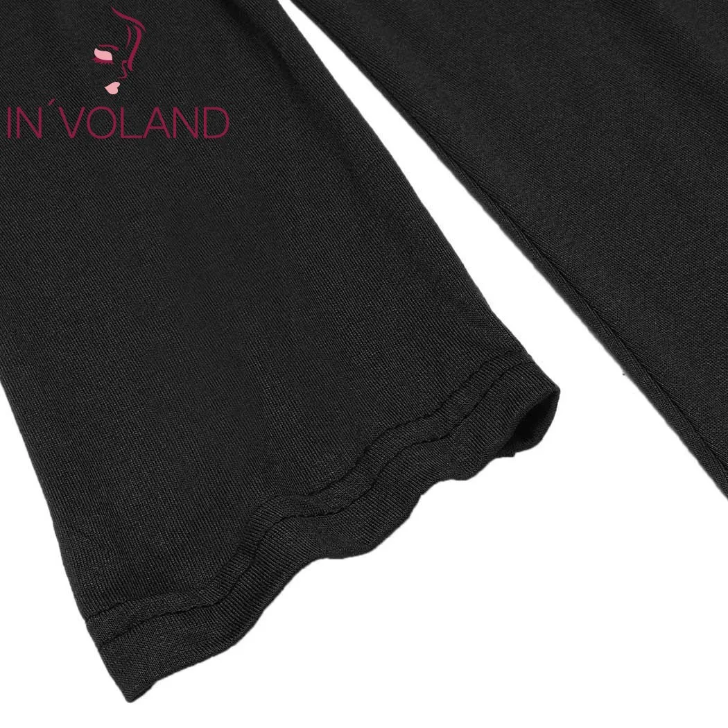 IN'VOLAND Women Cardigan Jacket Plus Size Autumn Open Front Solid Draped Lady Large Long Sweater Big Oversized L-5XL |