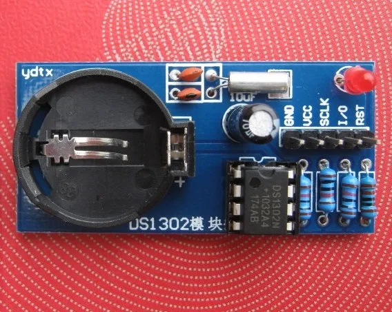 Ds1302 clock module with CR2032 battery ds1302 single chip computer real time Brazil | Электронные компоненты и