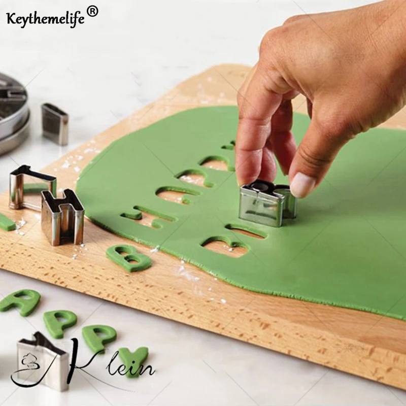 Формы для выпечки 26 букв дизайн DIY формочка для вырезания печенья для торта из нержавеющей стали формы кондитерские инструменты BB