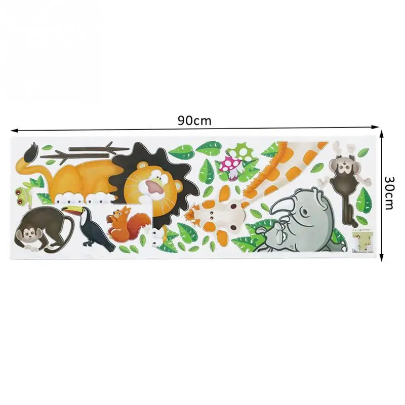 Новый DIY Симпатичные Джунгли Дикие Животные Wall Art Наклейки Детские Спальни