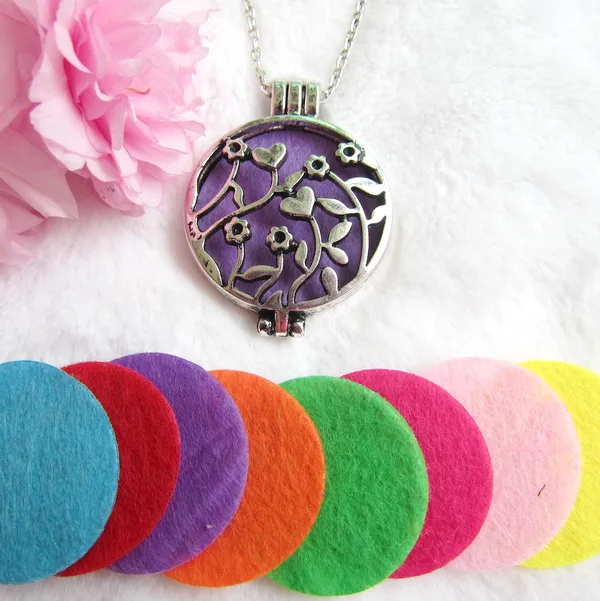Подвеска-медальон в виде цветов ароматерапия диффузор эфирного масла ожерелье с
