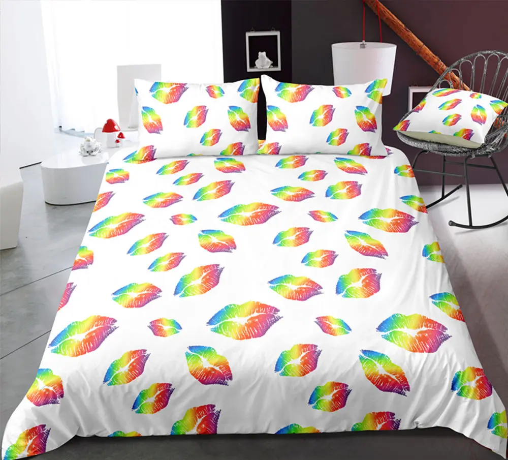 Комплект постельного белья для детей постельное белье в стиле Парижа с красными