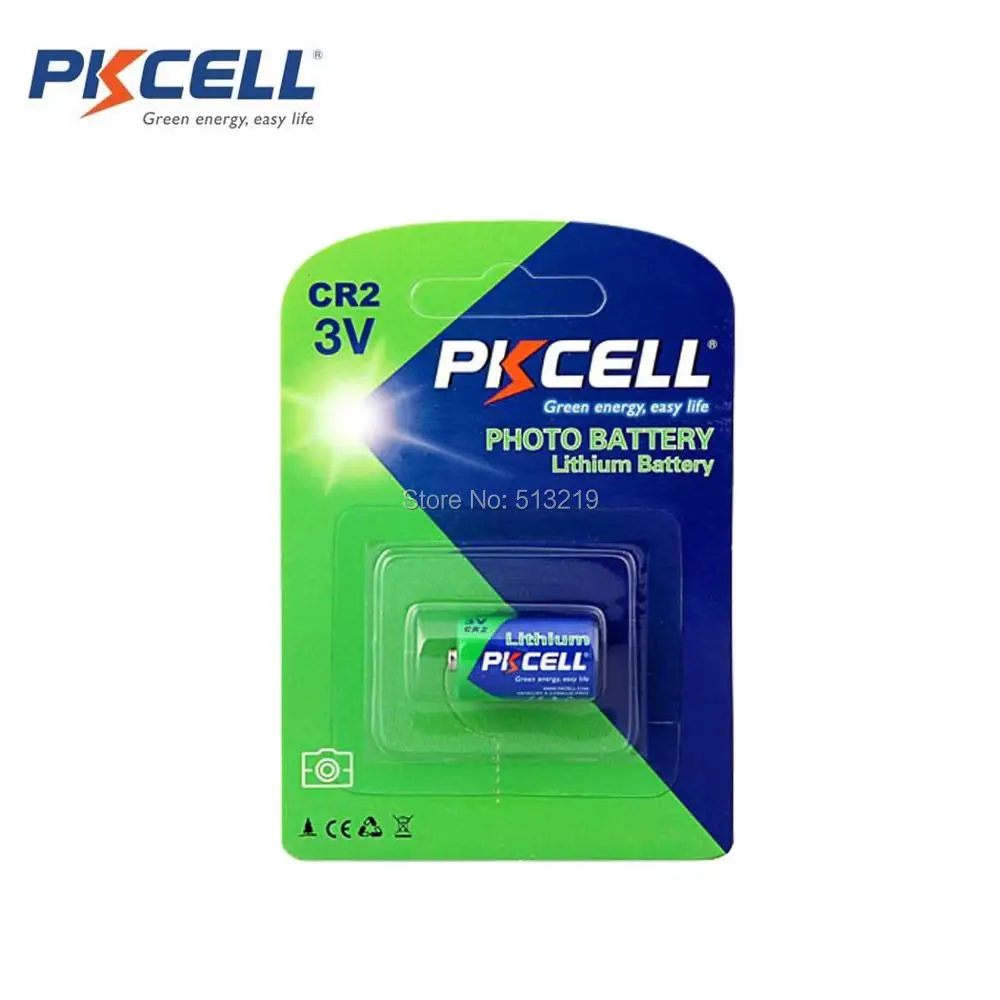 15 штук карт PKCELL CR2 15270 CR15H270 3V 850 мА/ч литиевая Батарея | Электроника