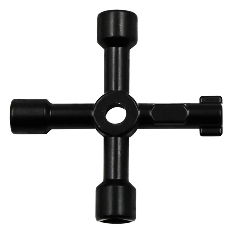

Multifunction 4 Ways Universal Triangle Wrench Cross Key Plumber For Gas Electric Meter Cabinets Bleed Radiators