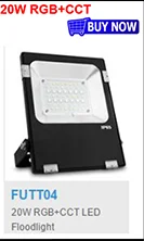 FUT068 AC85-265V Milight 2,4 г 6 Вт RGB+ CCT Вай-Фай совместимый смарт светодиодный светильник 2,4G Беспроводной 4-Зона дистанционного управления Android/iOs APP Управление