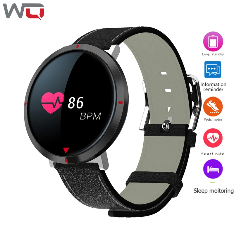 WQ S2 умный браслет кожа монитор сердечного ритма Фитнес напоминание массаж PushActivity