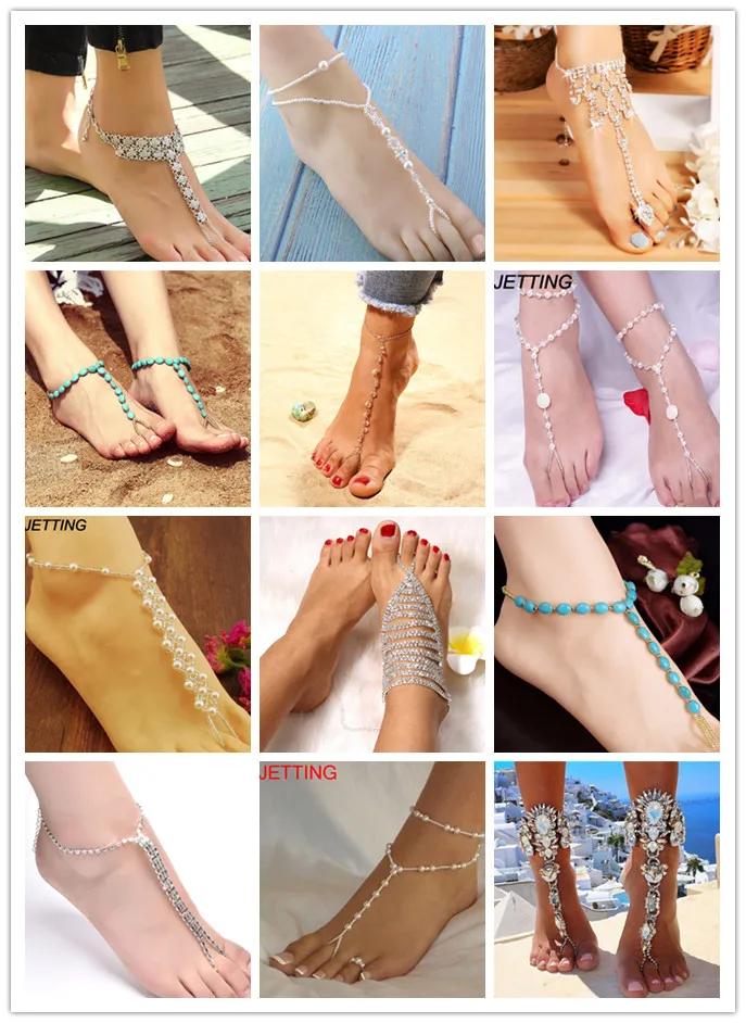 

1PC Barefoot Sandals Anklet Bracelet For Women Bridal Toe Ankle Foot Chain Jewelry Beach Wedding Hot Sales Multi Styles