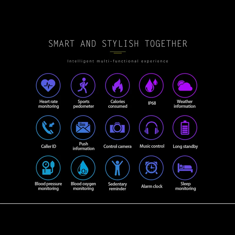 Круглые водонепроницаемые Смарт часы для мужчин и женщин пульсометр фитнес