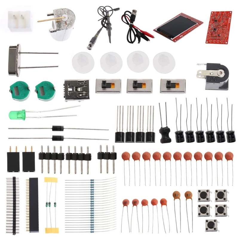 DIY DSO138 цифровой осциллограф 1Msps комплект с P6100 части зонда диагностический
