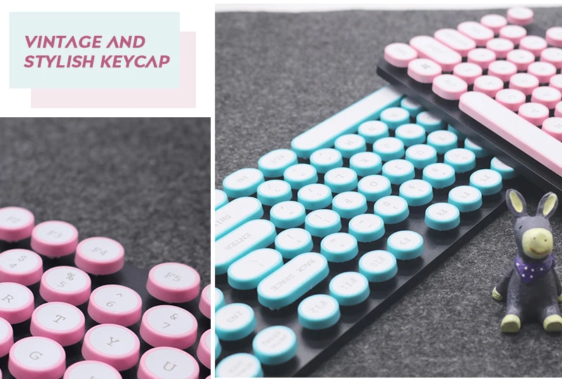 104-Key Ретро СТИМ панк пишущая машинка PBT подсветка Keycap ANSI раскладка крышки для Cherry MX Механическая игровая клавиатура
