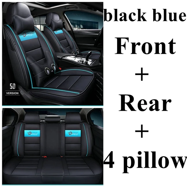 black blue luxury Автокресло Обложка для Audi a1 a3 a4 a5 a6 a7 a8 a4L a6L q2 q3 q5 q7 a4 b8 a4 b6 a3 8 p a4 b7 a6 c6 Alfa Romeo 159 Lada granta Веста - Название цвета: black blue luxury