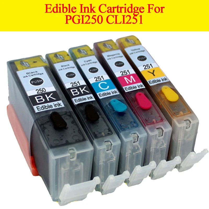 GN PGI 250 CLI 251 картридж со съедобными чернилами для canon PIXMA MG5420 MG5422 MG5520 MG5522 MG6420 IP7220 MX722
