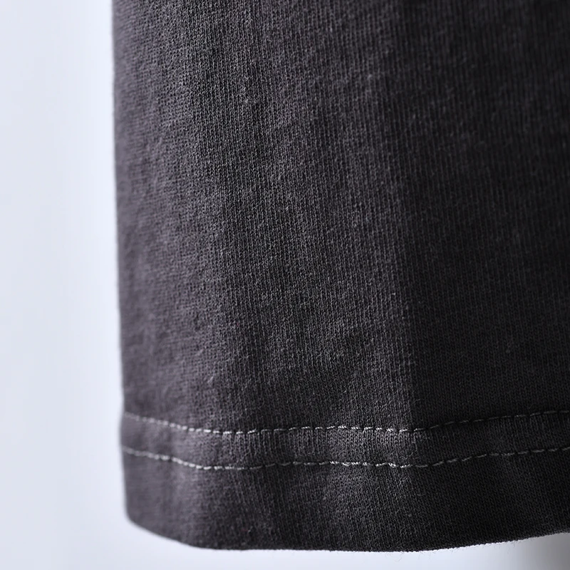 Свободная хлопковая Футболка MICOCO T0960 с большим круглым вырезом асимметричным