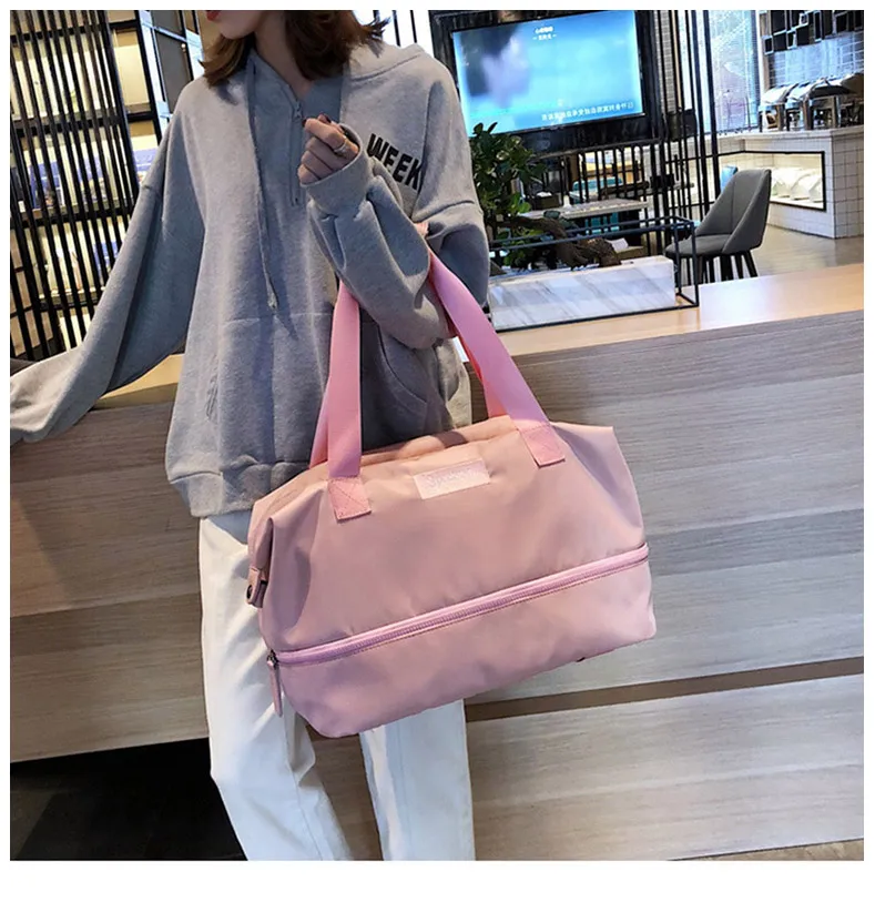 Sports Gym Fitness Dry Wet Separation Yoga Bag Travel Handbags For Shoes Women the Shoulder Sac De Sport Luggage Duffle XA965WD