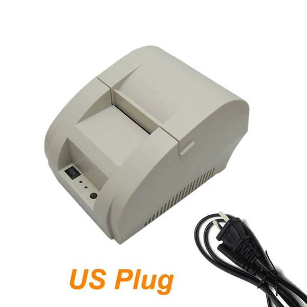 ISSYZONEPOS термопринтеры 58 мм чековый принтер Дешевый POS принтер USB печать для супермаркета ресторана команды ESC/POS - Цвет: White and USA