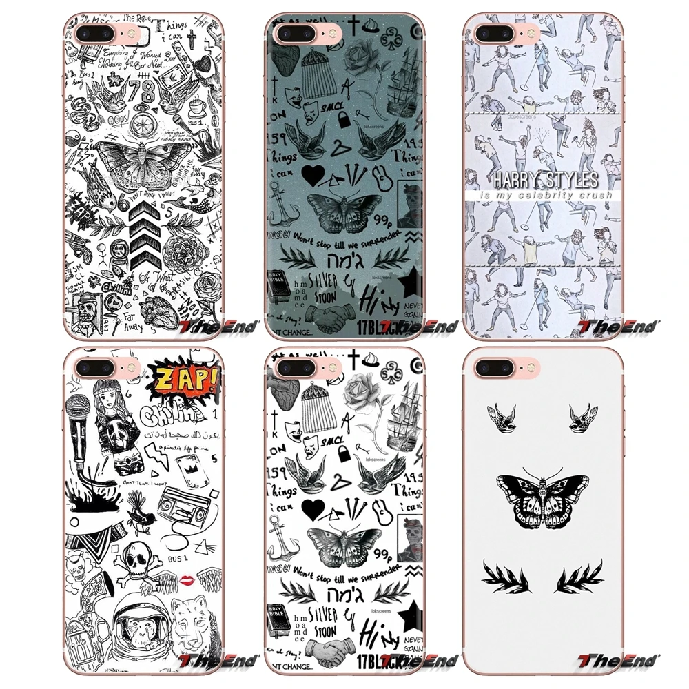 Гарри одно направление татуировки прозрачные мягкие чехлы для Xiaomi Redmi 4A S2 Note 3 3S 4 4X