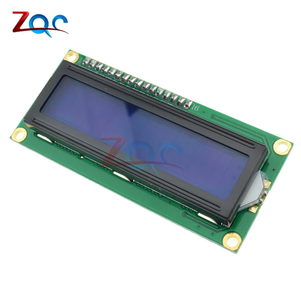 ЖК дисплей IIC/I2C 1602 модуль дисплея I2C синий желтый с подсветкой 5 В для Arduino UNO R3