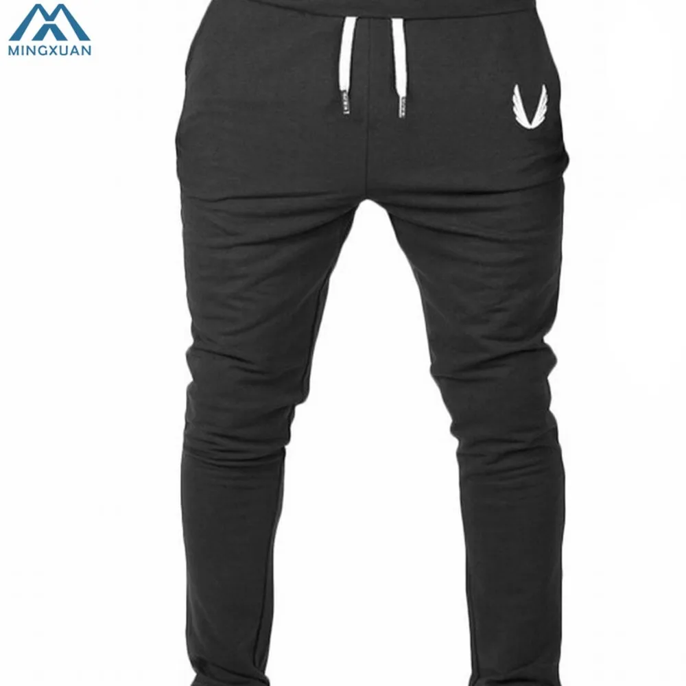 Для мужчин Повседневное Jogger Pants Фитнес хлопчатобумажная ткань Карандаш Брюки