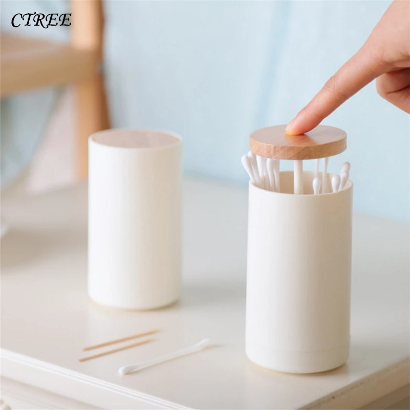 

CTREE Hand Pressure Toothpick Holder Container Household Table Toothpicks Storage Box Toothpick Dispenser Kitchen Storage C644