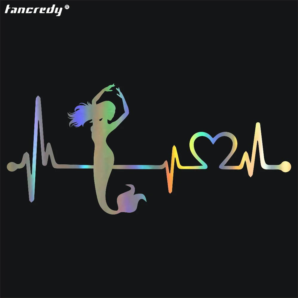 Tancredy 7 16*3 26 дюймов танцевальная наклейка с изображением русалки Модная