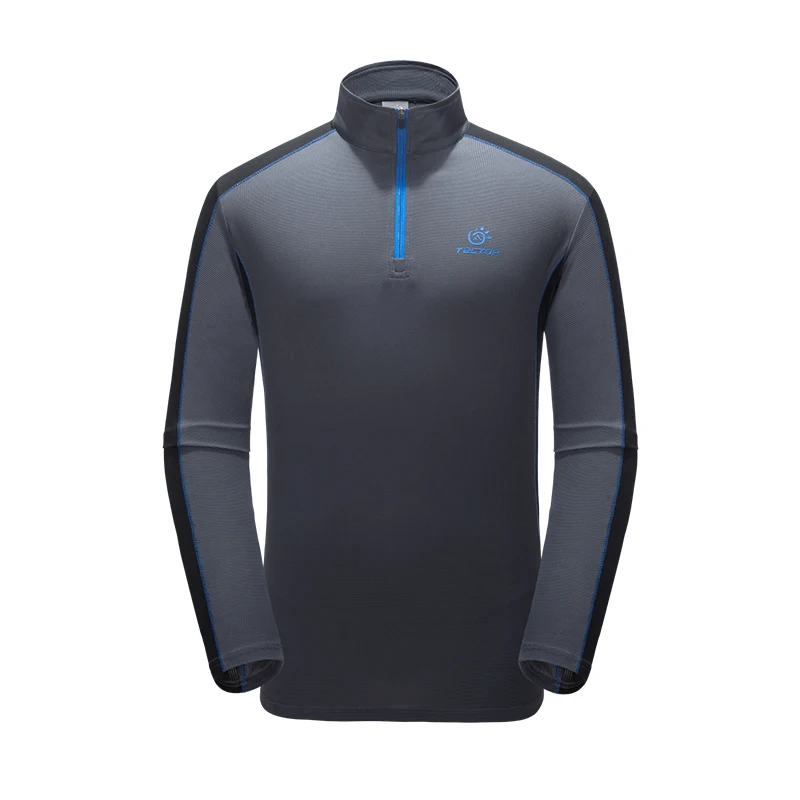 Мужская быстросохнущая футболка Tectop из полиэстера с длинными рукавами для