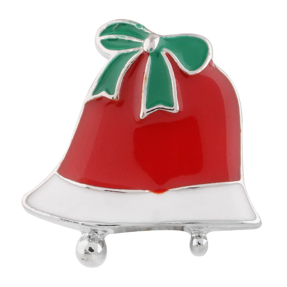 Partnerbeads Wholesale Christmas Snap Button Jewelry 18mm Red Bell Fit snaps Bracelets Bangle for Girl Gift Charm KC6390 | Украшения и