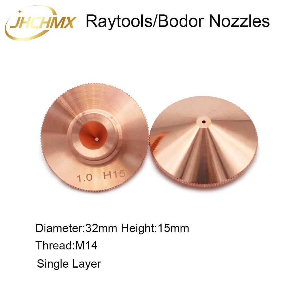 JHCHMX насадки Raytools однослойные диам. 32 мм Калибр 0,8-4,0 мм для расширения возможностей BT230 BT240 волоконная лазерная головка Bodor лазерная машина